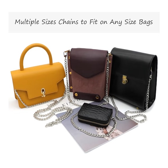 Silver Chain Strap 15.4 Inch - Picture 3 of 4